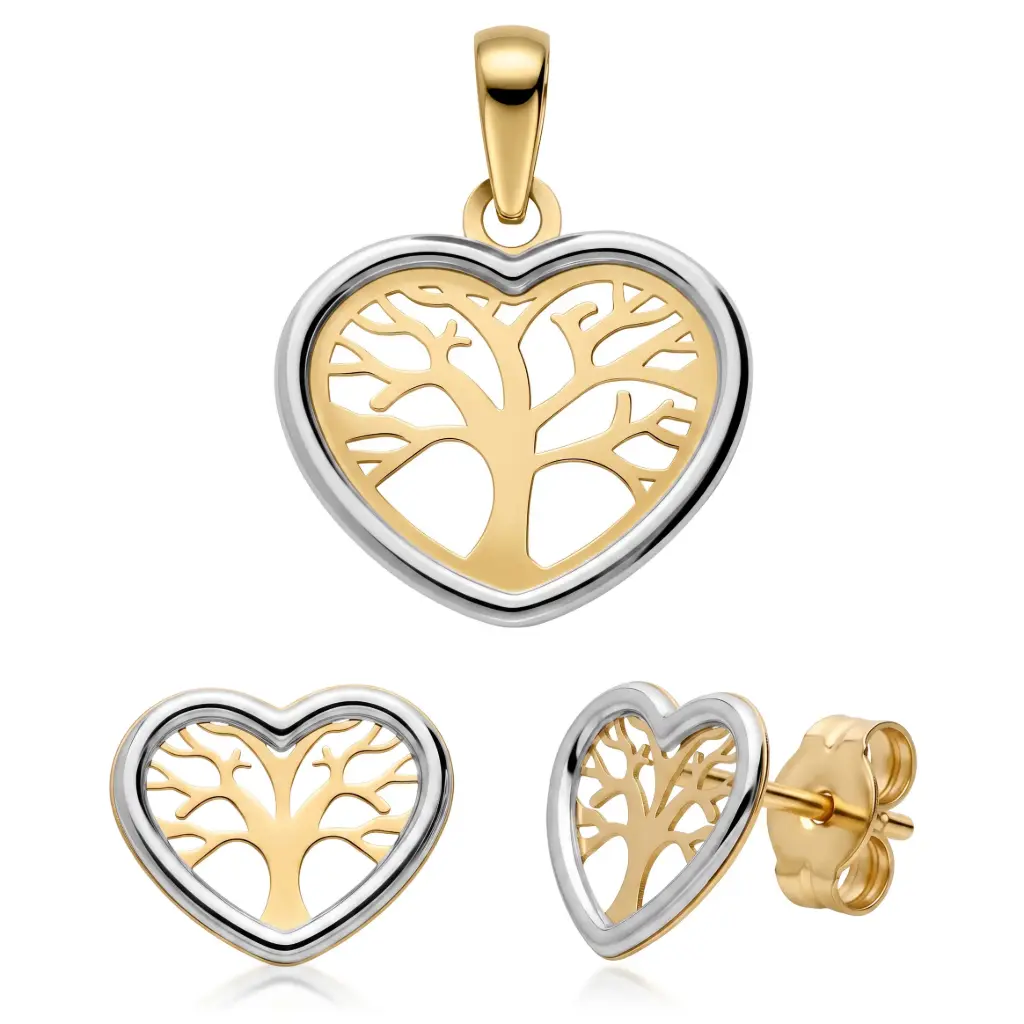 Conjunto Pendientes y Colgante Árbol de la Vida