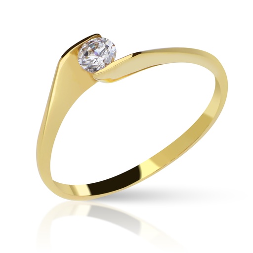 [3069-1 OA] Sortija Solitario Oro Amarillo