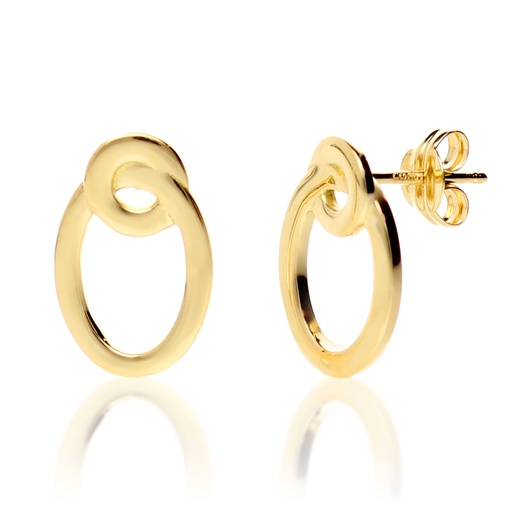 [8345] Pendientes Presión Oval