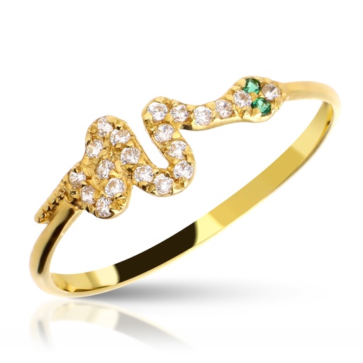[3475 S] Sortija Engaste Serpiente Color