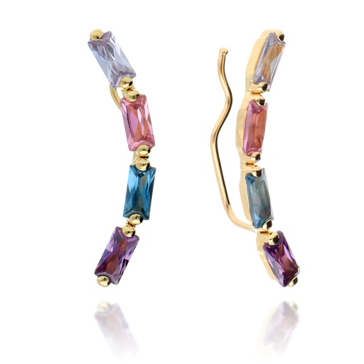 [10375pp] Pendientes Trepador Color