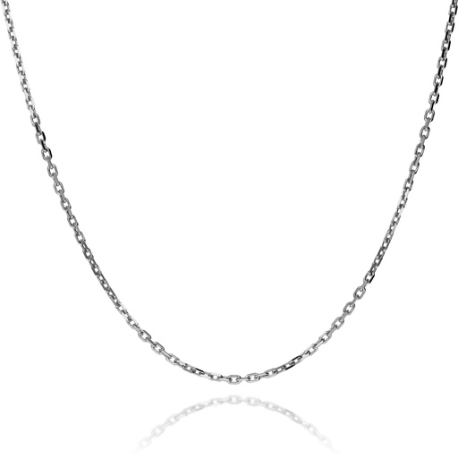 [FLD-O.BL.] Cadena Maciza Forzada Oro Blanco