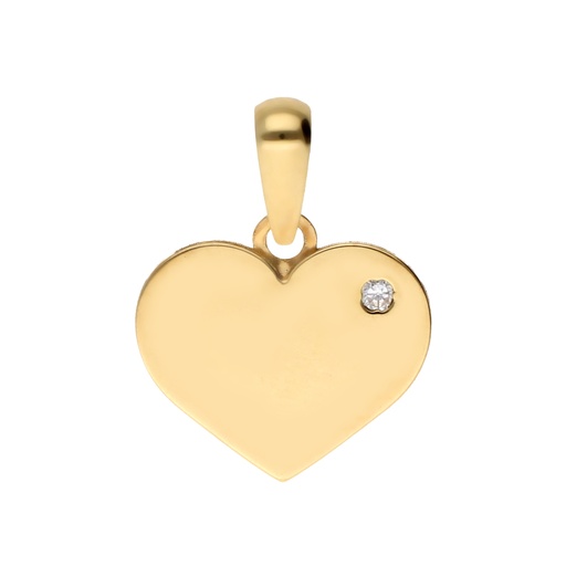 [7150c] Colgante Corazón con Circonita