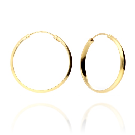 [AROS CAÑA 3] Pendientes Aros 3mm Media Caña
