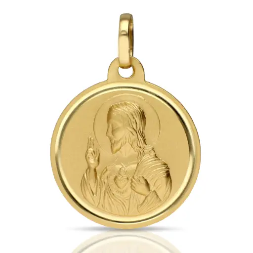 [6533] Medalla Corazón de Jesús Talla Bisel