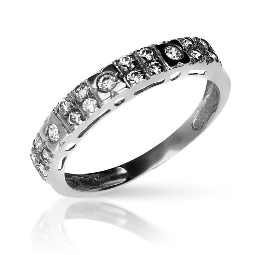 [3046 OBL] Sortija Engaste Oro Blanco