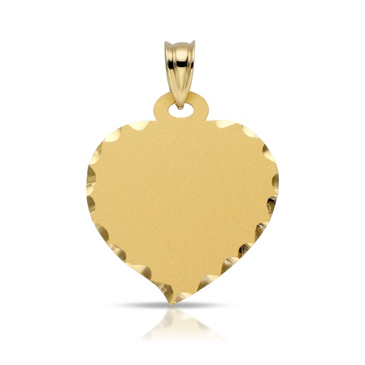 [2163] Colgante Placa Corazón