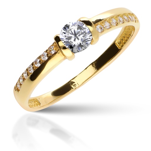 [3141-1 OA] Sortija Engaste Oro Amarillo