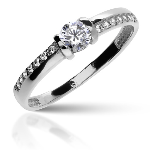 [3141-1 OBL] Sortija Engaste Oro Blanco
