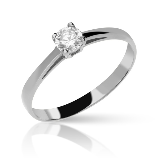 [3323 OBL] Sortija Solitario 4 Garras Oro Blanco