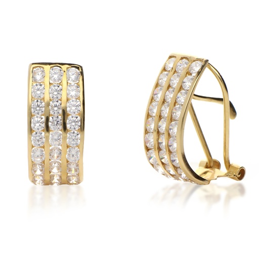 [TU 721p] Pendientes Omega Oro Amarillo