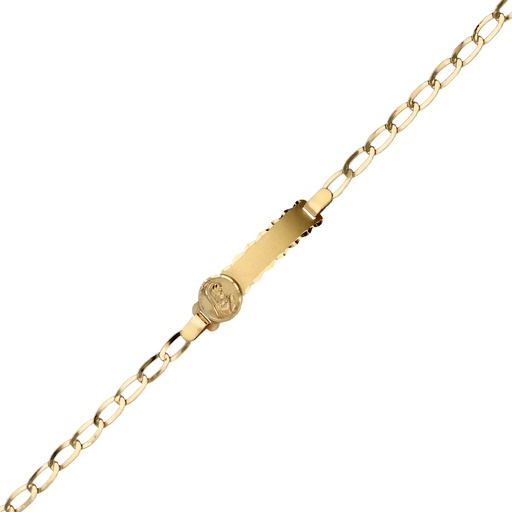 [10161] Pulsera Chapa Lisa Virgen Niña