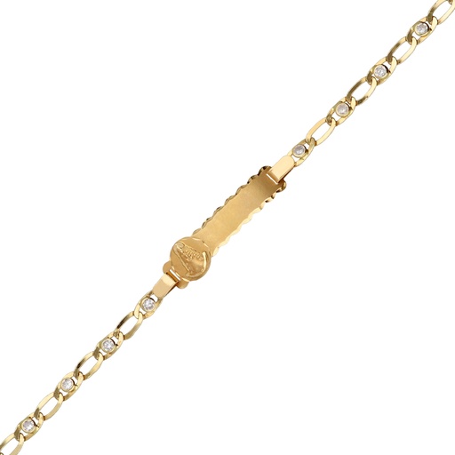 [10058] Pulsera Chapa Circonitas Virgen del Rocío