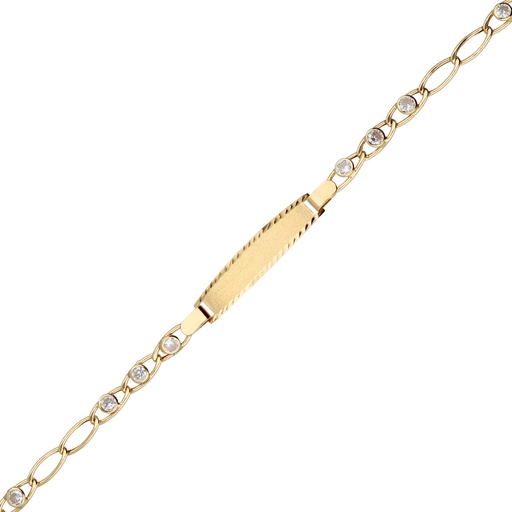 [10137] Pulsera Chapa Circonitas