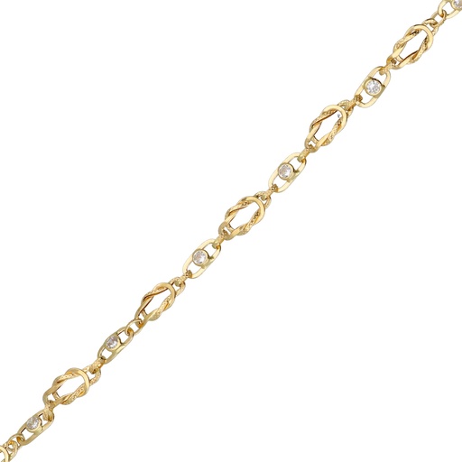 [10151 OA] Pulsera Circonitas Oro Amarillo