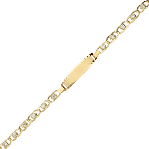 [10310] Pulsera Chapa Circonitas