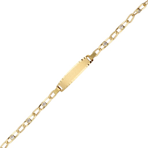 [10160] Pulsera Chapa Circonitas