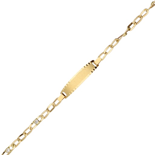 [10172] Pulsera Chapa Circonitas