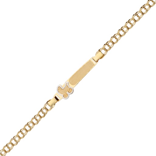 [5104] Pulsera Bebé Chapa Húngara Carrito