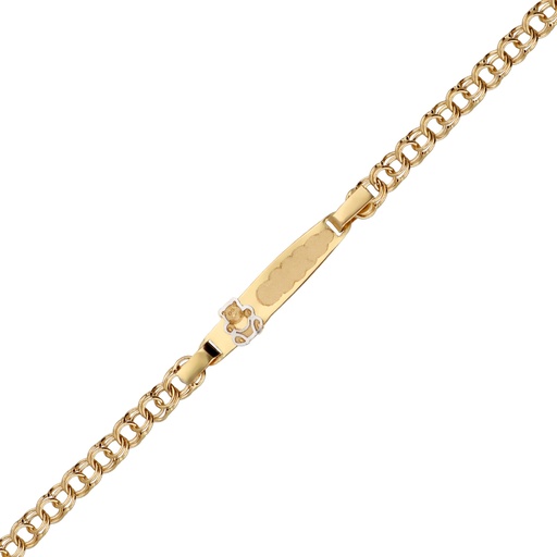 [5708] Pulsera Bebé Chapa Húngara Oso