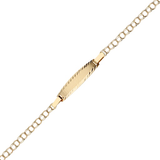 [4100] Pulsera Bebé Chapa Húngara