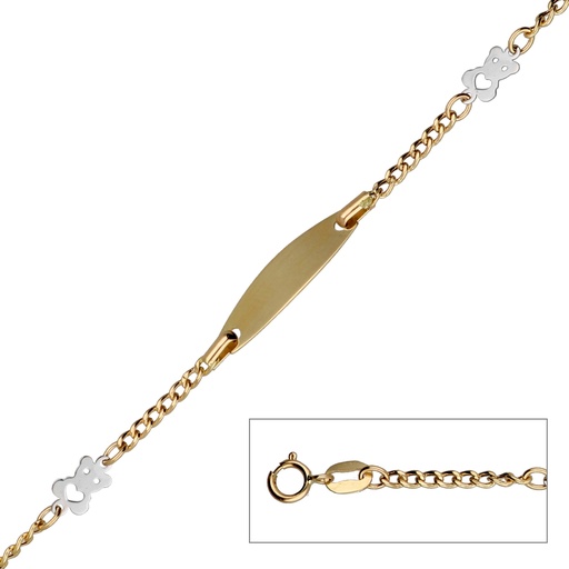 [5043] Pulsera Bebé Chapa Oso