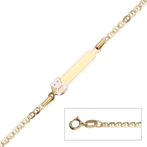 [5304] Pulsera Bebé Chapa Oso