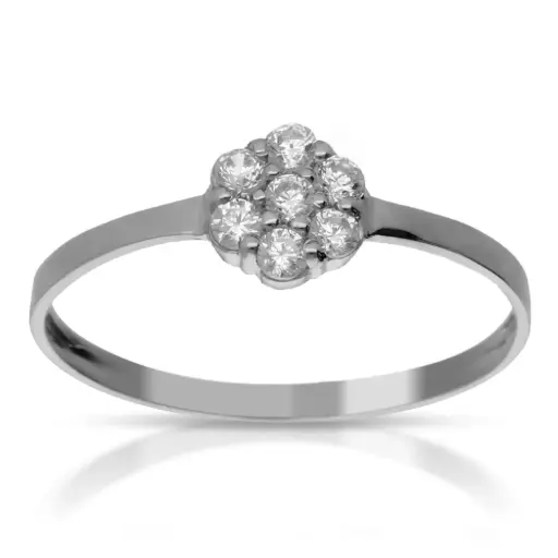 [4362s OBL] Sortija Cuajo Engaste Oro Blanco