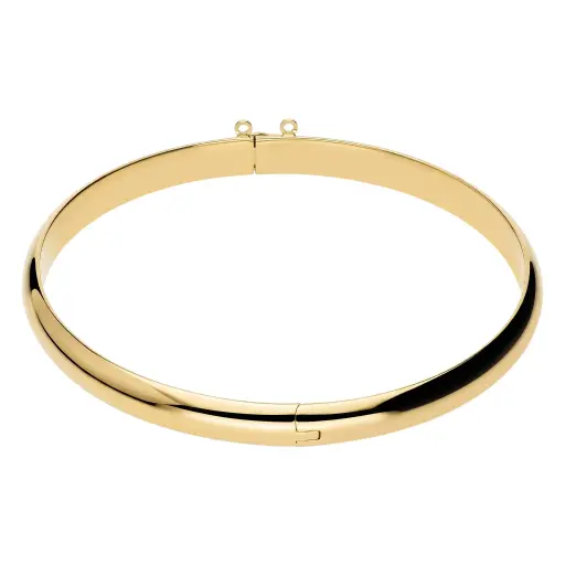[10021 OA] Pulsera Media Caña Lisa Oro Amarillo