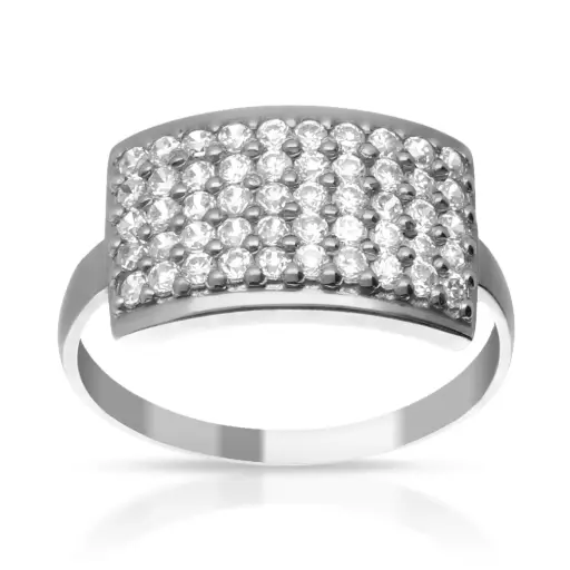 [4179s] Sortija Engaste Oro Blanco