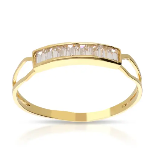 [4016s OA] Sortija Circonitas Oro Amarillo