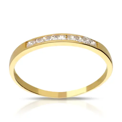 [4059s OA] Sortija Circonitas Oro Amarillo