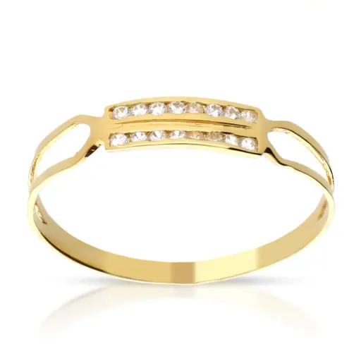 [4123s OA] Sortija Circonitas Oro Amarillo