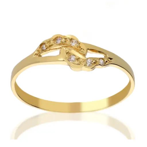 [4222s OA] Sortija Circonitas Oro Amarillo