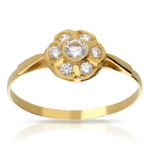 [4333s OA] Sortija Roseta Oro Amarillo