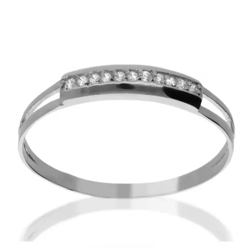 [4287s OBL] Sortija Circonitas Oro Blanco