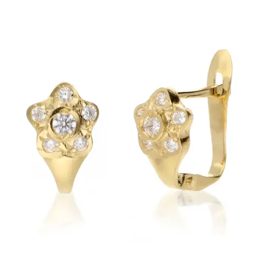 [4192p OA] Pendientes Catalán Flor Oro Amarillo