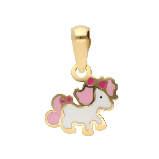 [7147c] Colgante Pony Esmalte