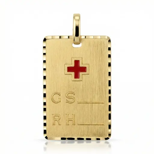 [9022] Colgante Placa Grupo Sanguíneo