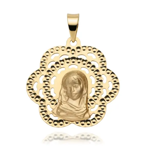 [6587] Medalla Virgen Niña 