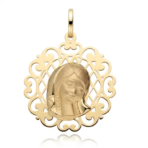 [6350] Medalla Virgen Niña