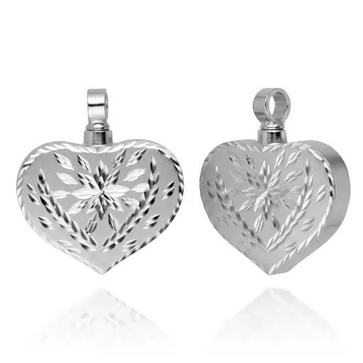 [AG 2646 B] Colgante Fúnebre Corazón 