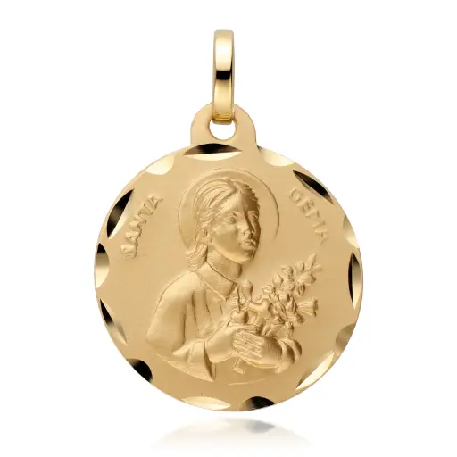 [6288] Medalla Santa Gema Redonda
