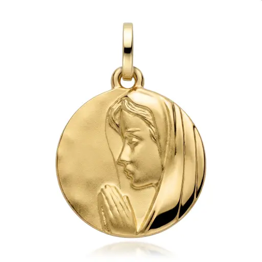 [6347] Medalla Virgen Niña Redonda