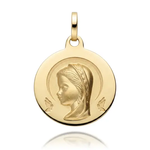 [6684] Medalla Virgen Niña Redonda