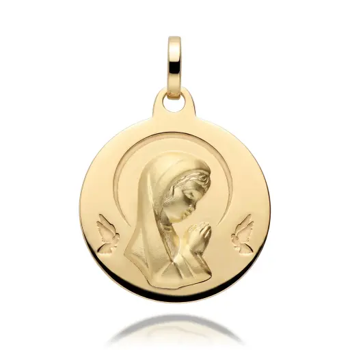 [6684-1] Medalla Virgen Niña Redonda