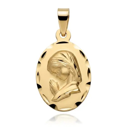 [6231] Medalla Virgen Niña Oval
