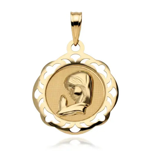 [6487] Medalla Virgen Niña  