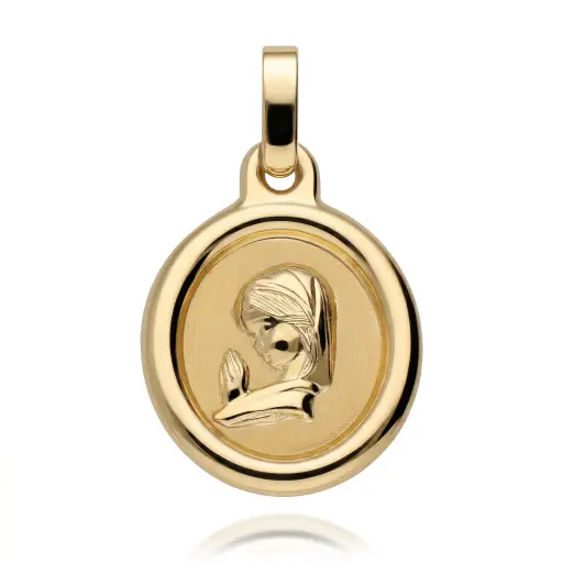 [6541] Medalla Virgen Niña Oval