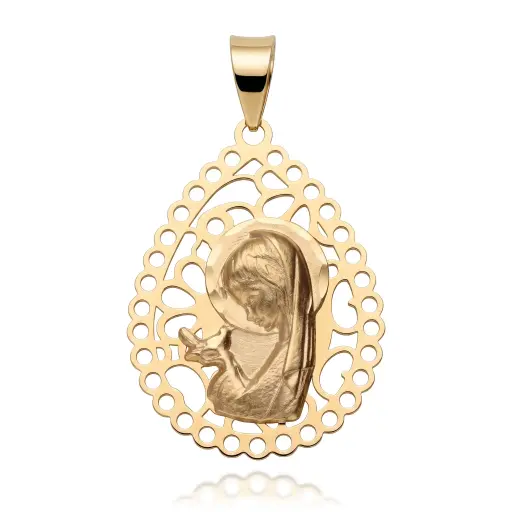 [6566] Medalla Virgen Niña Lágrima